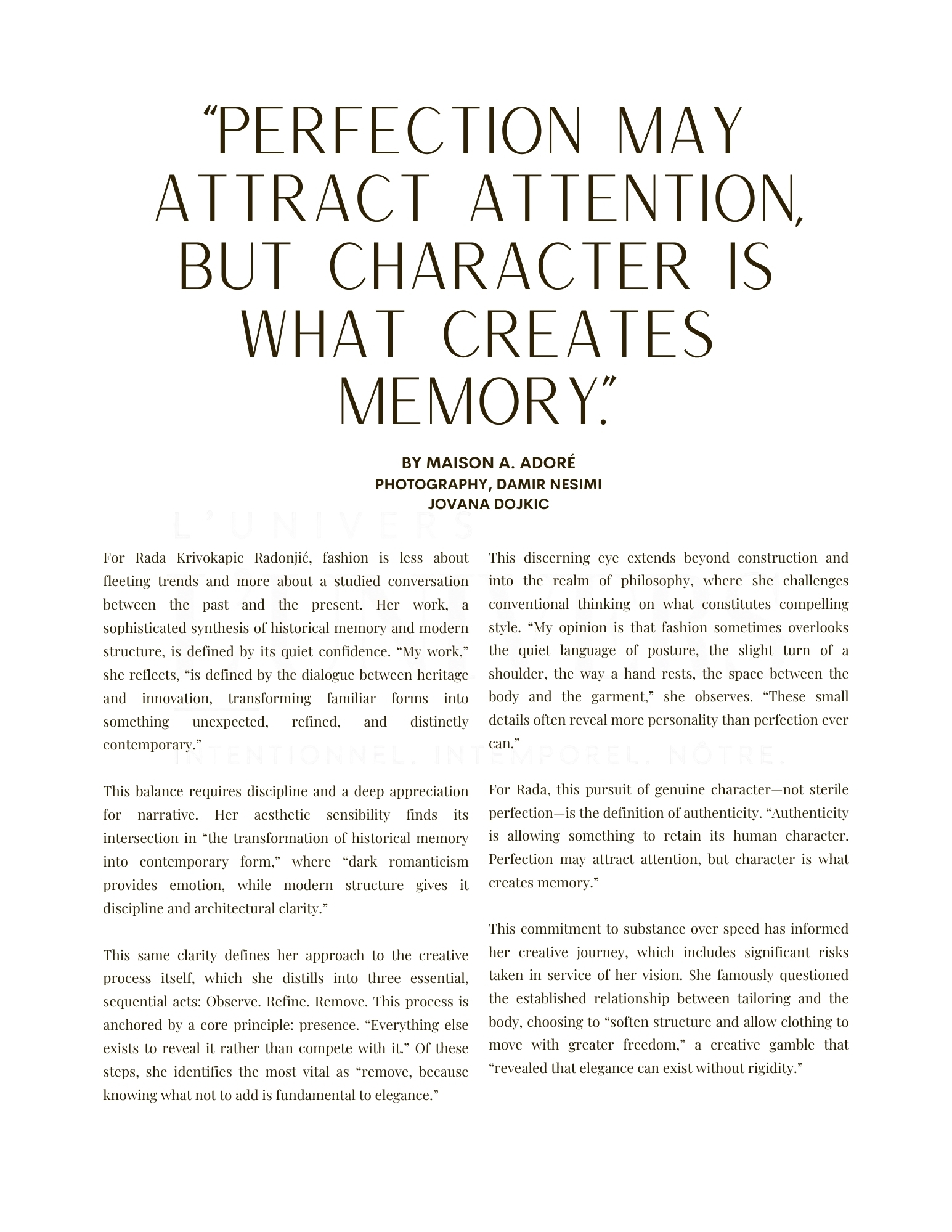 MAISON ADORÉ — ISSUE Nº 9 — SEPTEMBER 2026 (1)